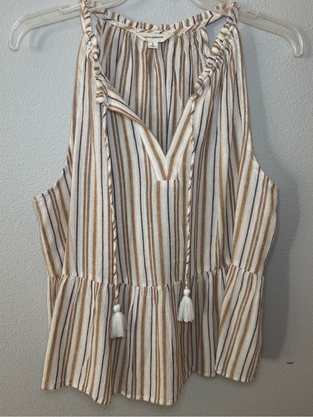 Luck Brand Peplum Tank size L